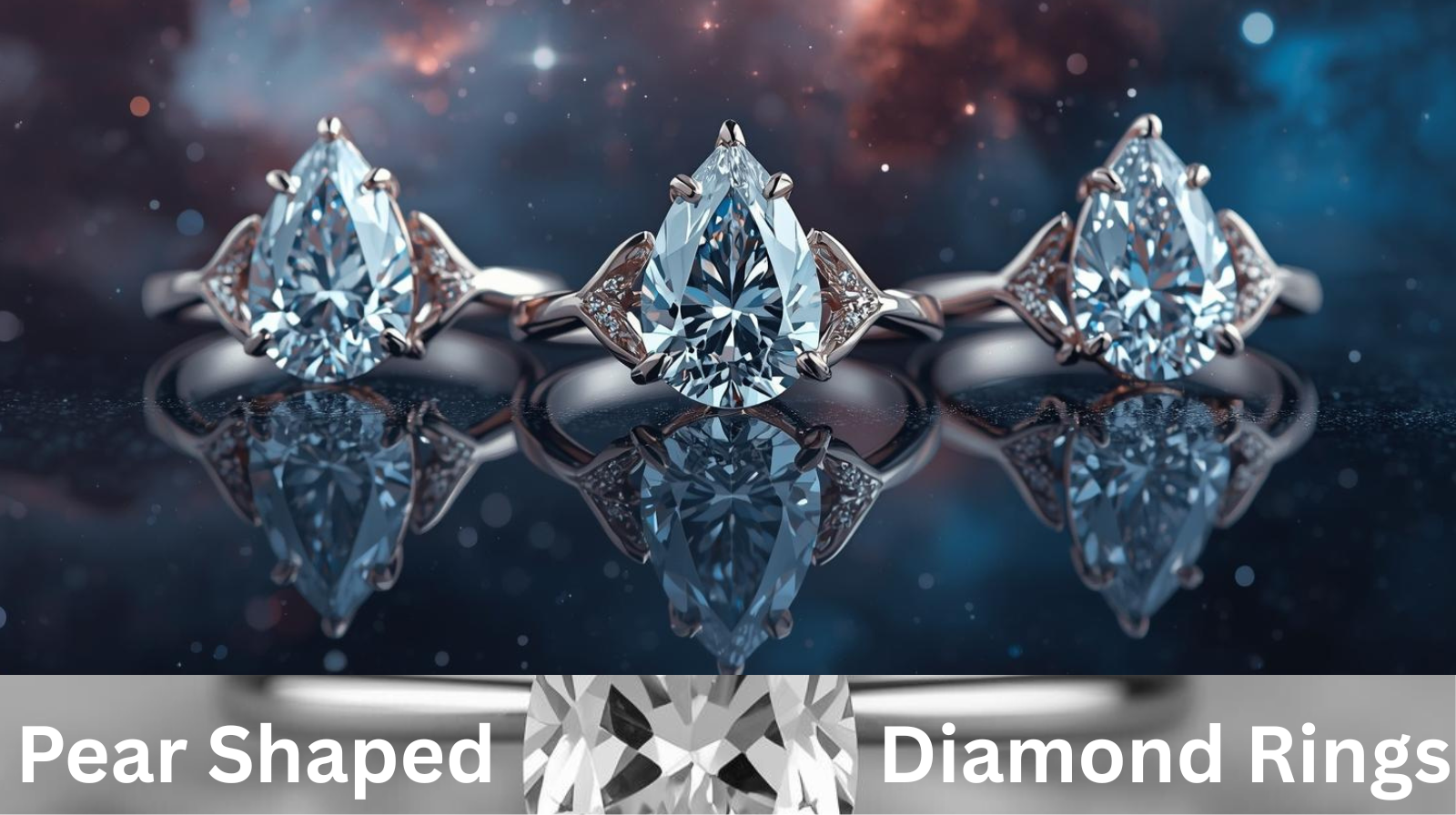 Pear Shaped Diamond Rings