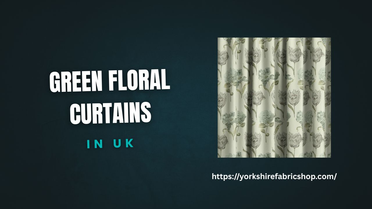 Green Floral Curtains