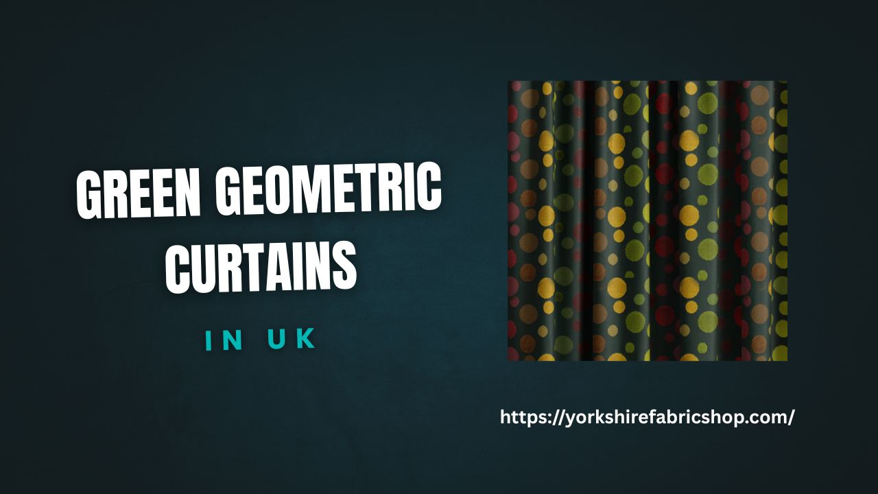 Green Geometric Curtains